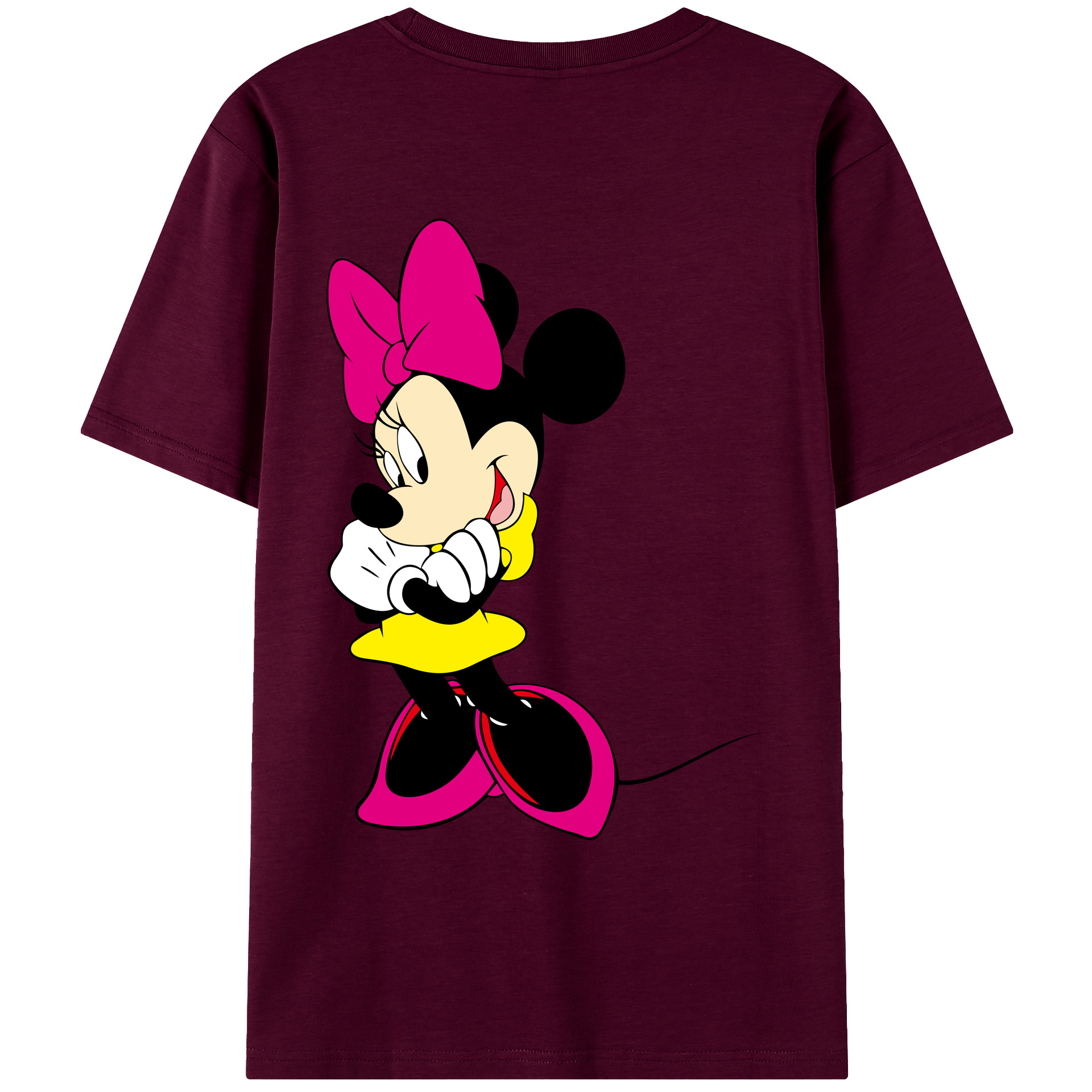 （画像用） ミッキーマウス Mickey Mouse レディース半袖Tシャツ(バックプリント)